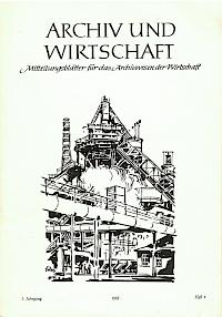 Titelseite der Archiv und Wirtschaft Ausgabe 1968 / Heft 4