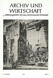 Titelseite der Archiv und Wirtschaft Ausgabe 1976 / Heft 4