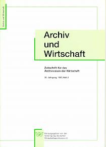 Titelseite der Archiv und Wirtschaft Ausgabe 1997 / Heft 2