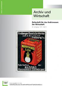 Titelseite der Archiv und Wirtschaft Ausgabe 2013 / Heft 3
